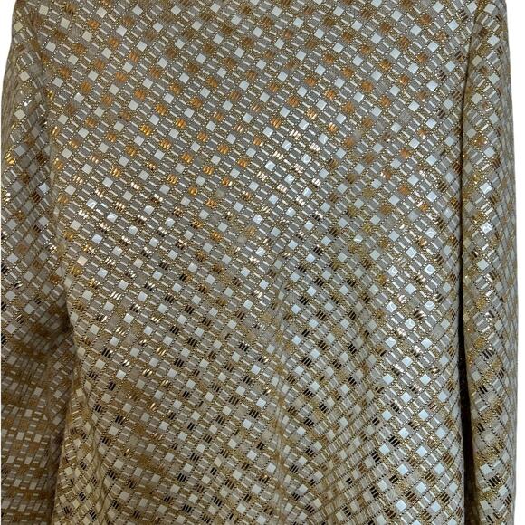 ST. JOHN Evening By Marie Gray Women's Size 10 Gold & Creme Blazer Luxury - Picture 3 of 15